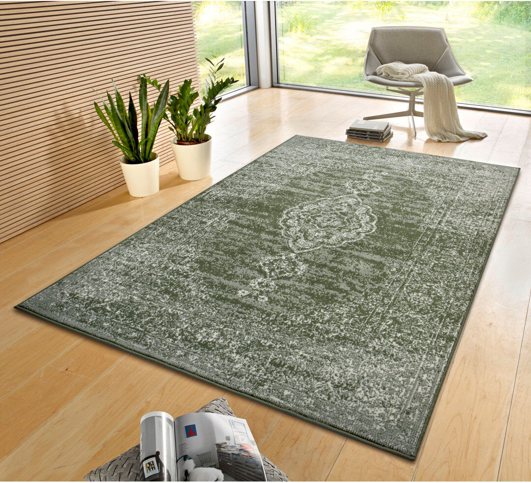 Hanse Home Designer velor rug Mridional green Rectangular 120 x 170cm