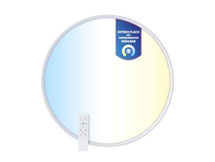 LECOM LED Lampe Rund D60cm CRI90 3000/4000/6000K Flach 27mm Wand und Decke