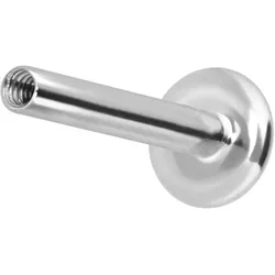 14 Karat Gold Labret mit Innengewinde ohne Aufsatz