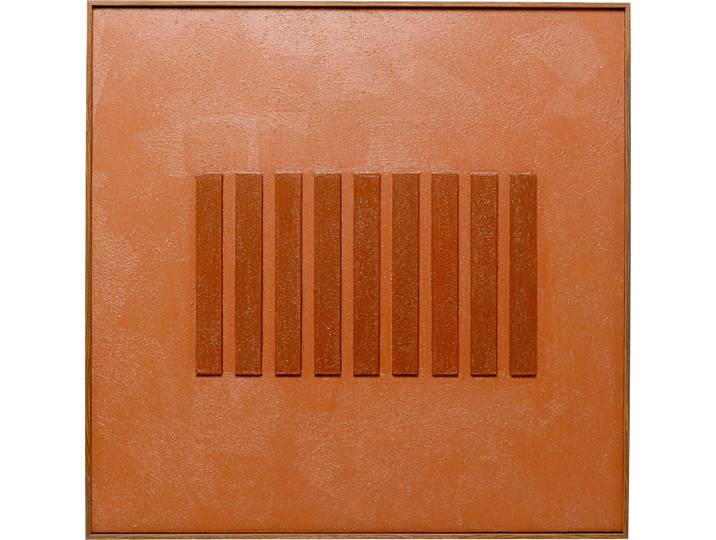 Leinwandbild KARE DESIGN Art Row Braun 100x100cm , braun (farbe bild(er): braun), B:100cm H:100cm T:4cm, Baumwolle, MDF, Massivholz, Bilder, Leinwandbild