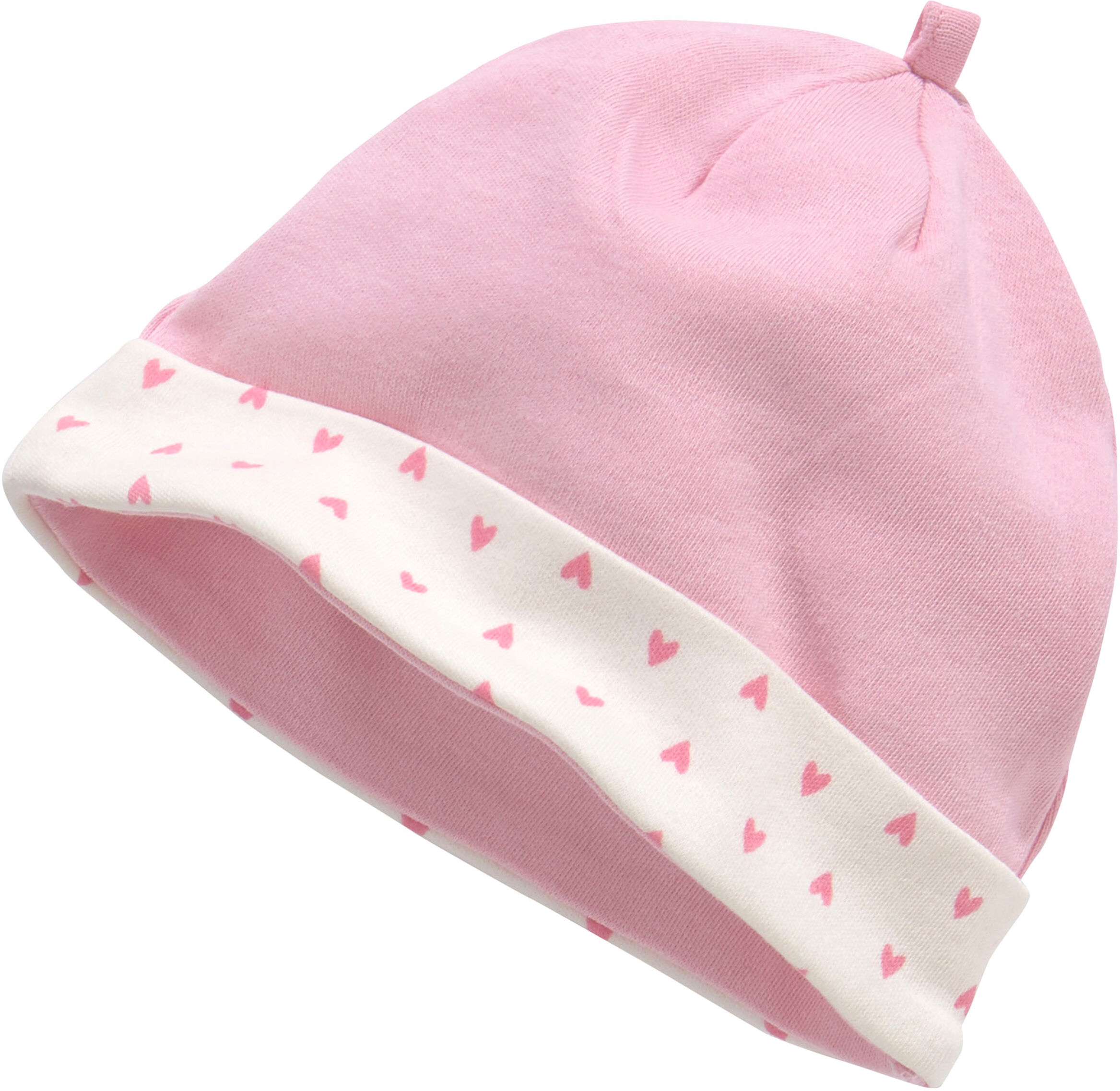 Strampler, Jäckchen & Mütze KIDSWORLD "3tlg Baby-Set, für kleine Mädchen", Mädchen, Gr. 50/56, rosa (rosa, weiß), Obermaterial: 100% Baumwolle, bedruckt, gemustert, KOB Set-Artikel Strampler Jäckchen & Mütze, aus Bio-Baumwolle rosa, weiß 50/56
