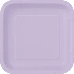 14 eckige Teller lavendel