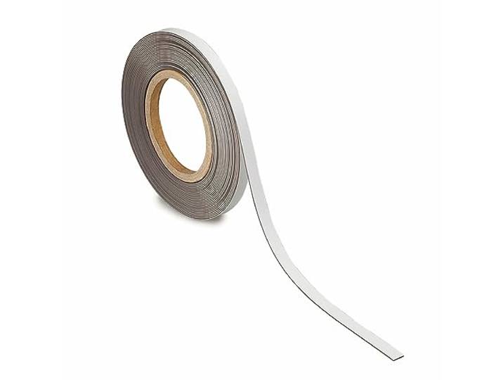 MAUL magnetisch etiketband beschrijf- en wisbaar, 10mtx50mm, wit