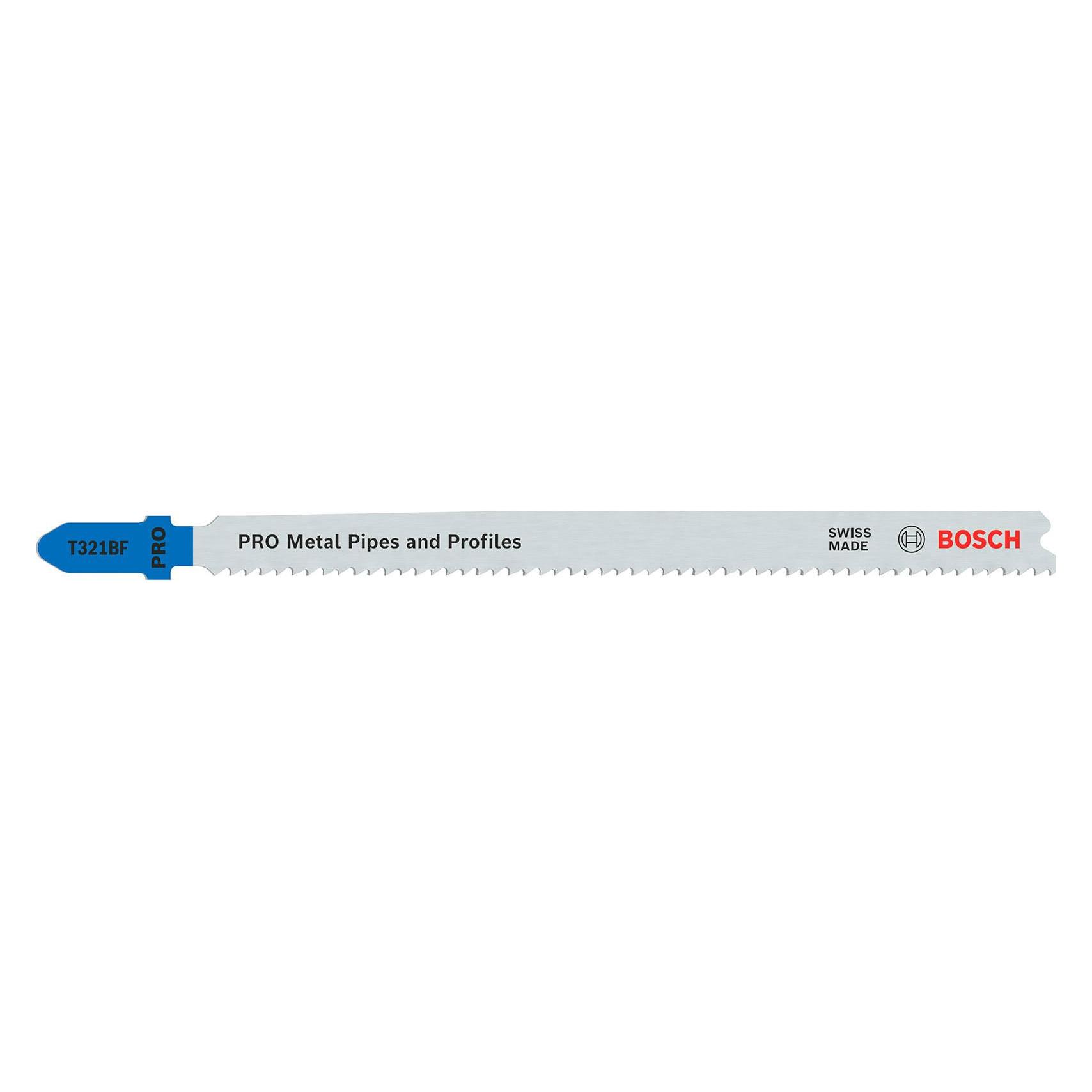 Bosch Professional Zubehör PRO Metal Pipes and Profiles T321BF Stichsägeblatt, 132 mm, 2-tlg. (2608655098)