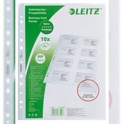 Leitz Visitenkarten-Prospekthülle A4