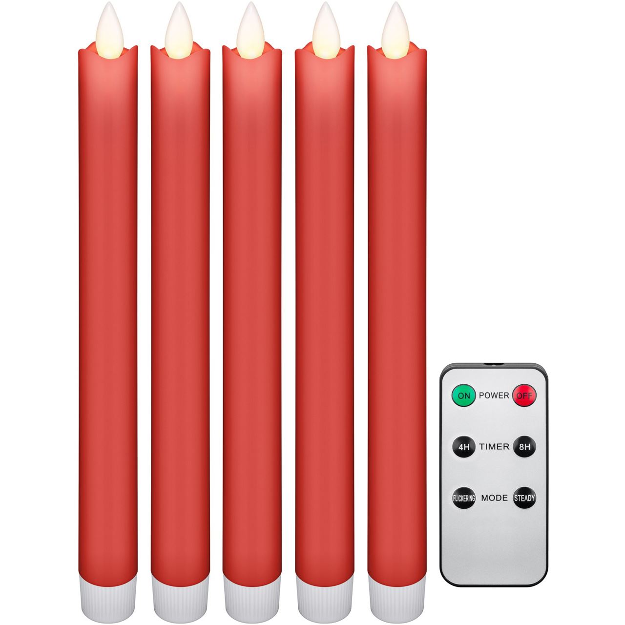 goobay LED-Kerzen rot