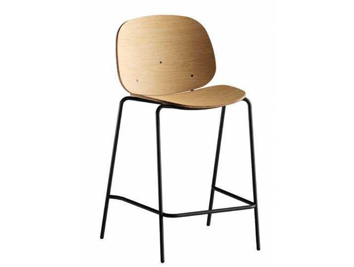 TABOURET D'ÉCOLIER MODERNE EN BOIS ET MÉTAL DANA