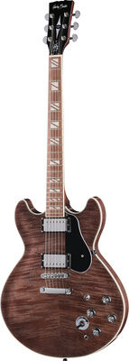 Harley Benton HB-35Plus Rotary TBK Transparent Black Gloss