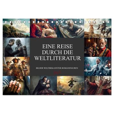 Eine Reise durch die Weltliteratur (Tischkalender 2027 DIN A5 quer), CALVENDO Monatskalender