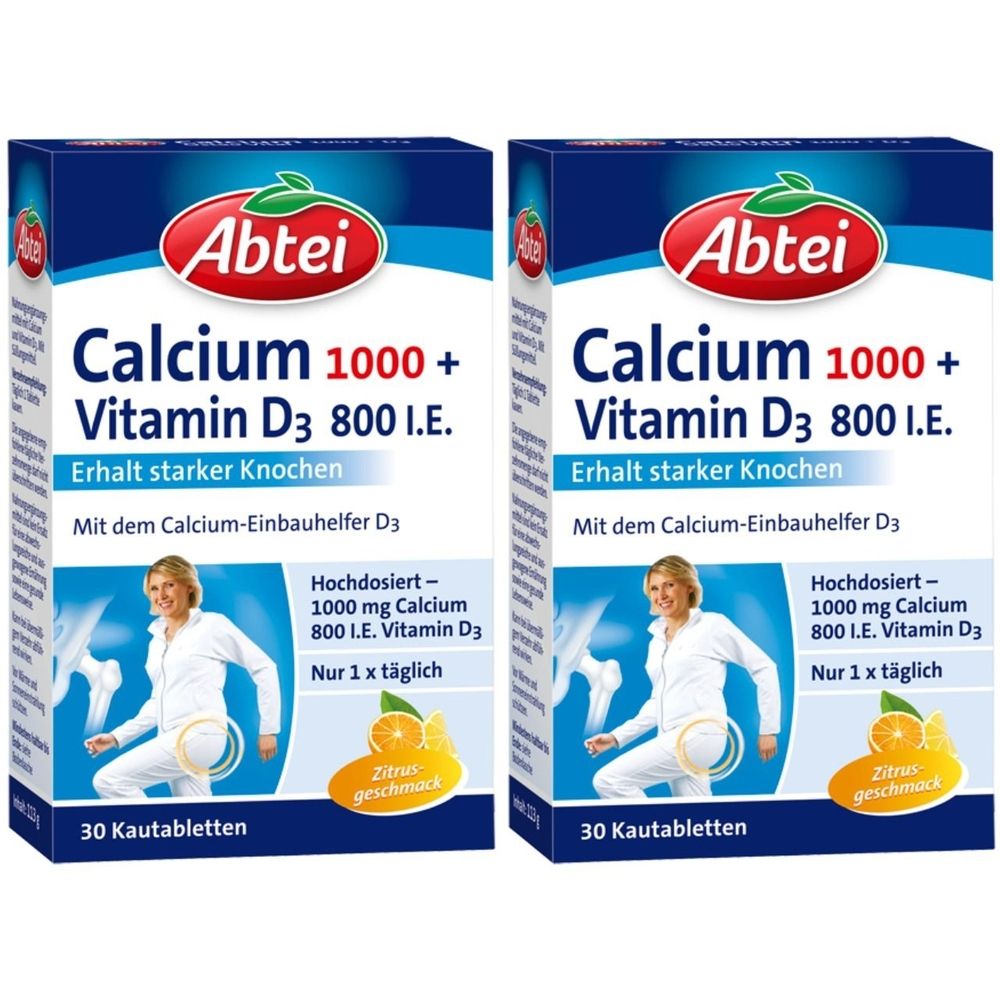 Abtei Osteo Vital Citrus Kautabletten 2x 2x30 St