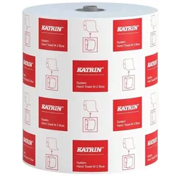 Katrin Handtuchrollen System M2 2-lagig blau, 6 Rollen, Haushaltspapier, Blau