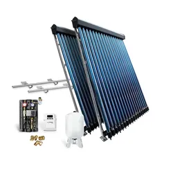 Röhrenkollektor Solarpaket Vakuumröhrenkollektor HP22-2 7,22 m2 Flachdach Solar
