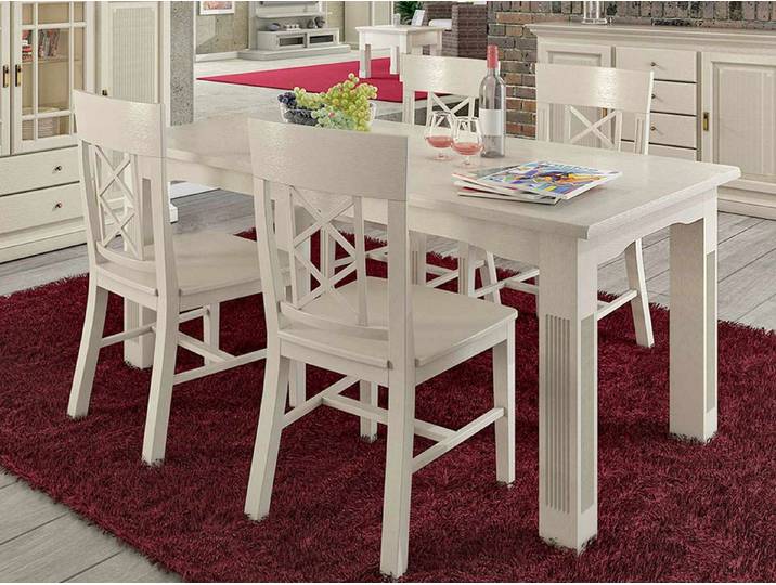 Casamia Sitzgruppe Esszimmer Sitzgruppe Duett Esstisch 140/160/180 cm Pinie massiv