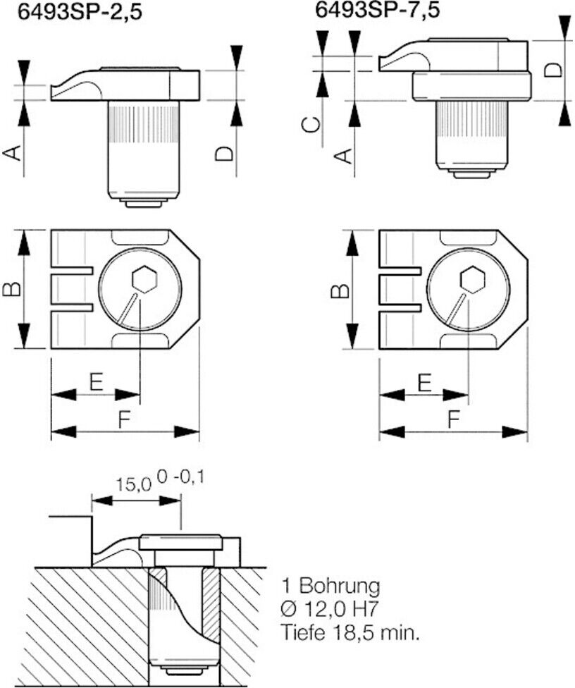 AMF Tiefspannbacken-Paar Bulle mit Zubehör 20 mm (73007)