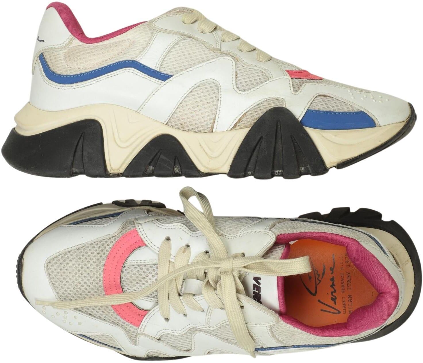 Versace Damen Sneaker, Mehrfarbig, Gr. EU 39.5, kein / Etikett - Second Hand