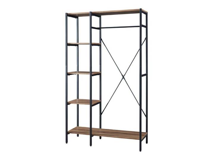 Portant à vêtements hvidovre 170 x 100 x 35 cm noir effet bois 03_0008135