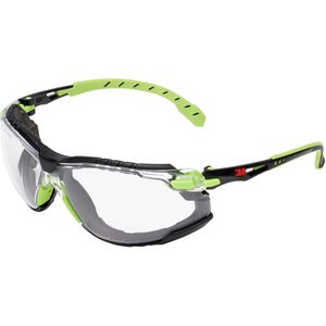 3M Schutzbrille Solus Scotchgard Protector 1000, S1CB-1, klar, Bügelbrille, schwarz-grün