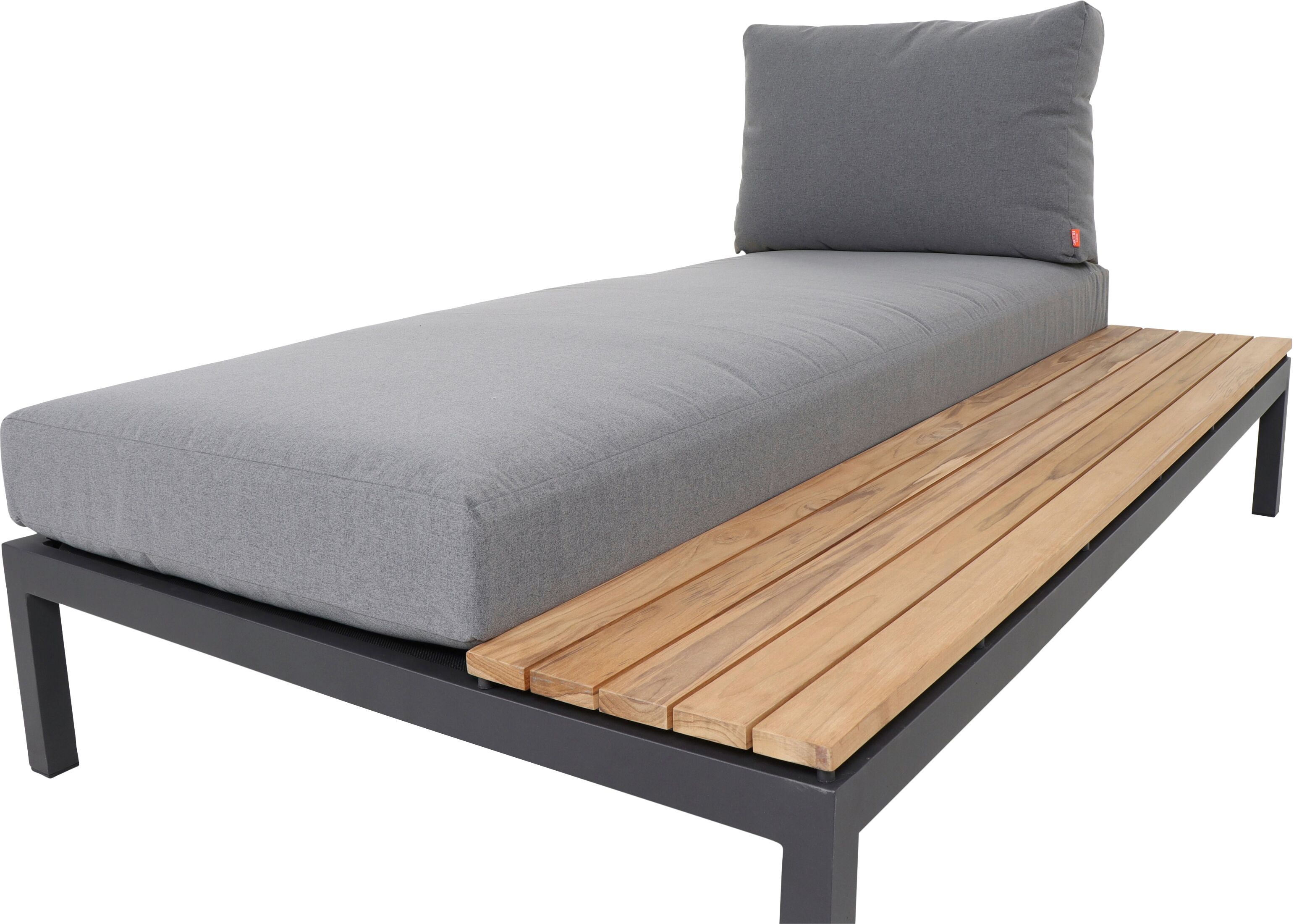 Loungesofa SIENA GARDEN "Alvida", grau (anthrazit), B:102cm H:84cm T:177,5cm, Bezug: 100% Polyester, Sofas, Loungesofa, Recamiere links, BxTxH: 102x177x84 cm