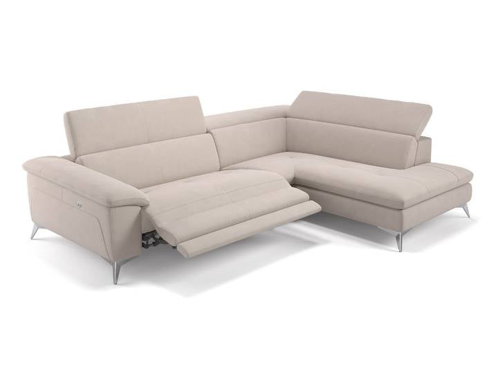 Stoff Eckcouch STELLA mit Relaxfunktion Polsterecke
