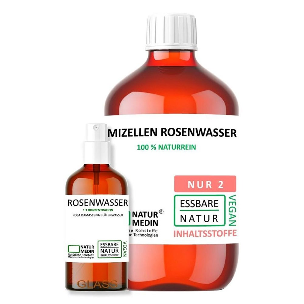 Falkengold GmbH Naturmedin Mizellenwasser mit Rosenwasser + 100 ml Rw 08107079