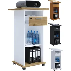 VCM Standfuss Tisch Beamer Projektor Neta, Beamer Halterung, Braun