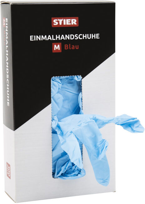 Gants jetables STIER, bleus, taille XL (903014)