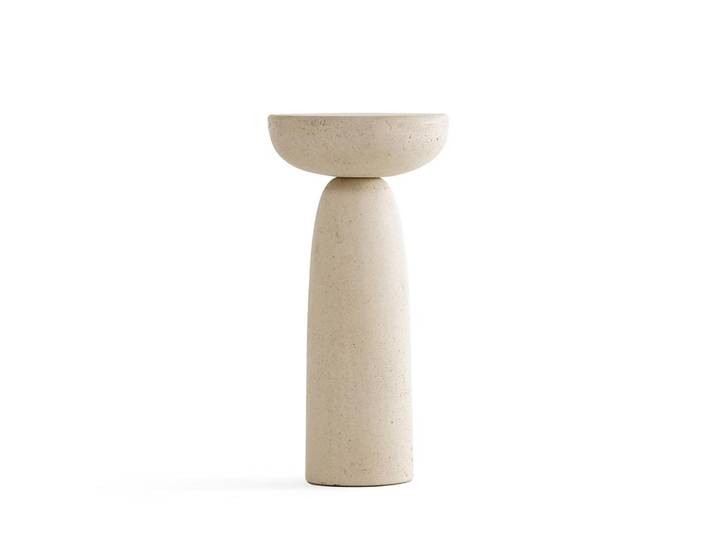 MOGG table basse OLO CIMENT (Ivoire, Ø 30 cm - Ciment)