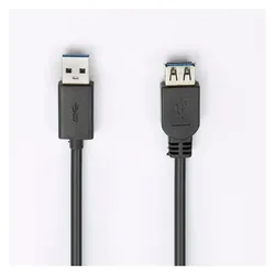 D2 Diffusion Rallonge USB 3.0 - 2m USB A m le / USB A femelle Coloris noir (2 m), USB Kabel