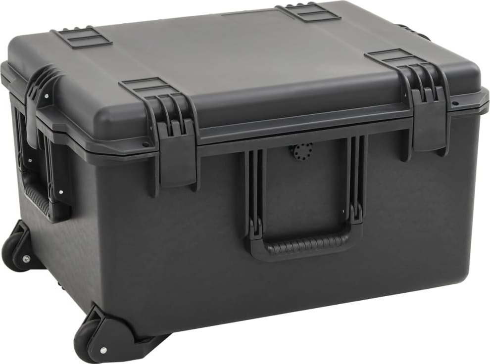 Koffer für Flugreise Tragbar Schwarz 62,5x49,5x37 cm PP
