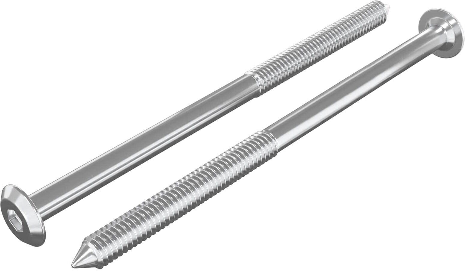 vidaXL Vis pour meubles 2 pc Argenté M6 x 100 mm Acier