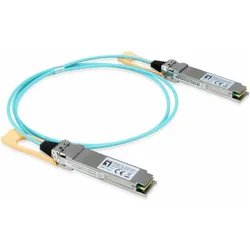 LevelOne AOC-0501 Netzwerk-Transceiver-Modul Faseroptik QSFP28 850 nm, Transceiver, Silber