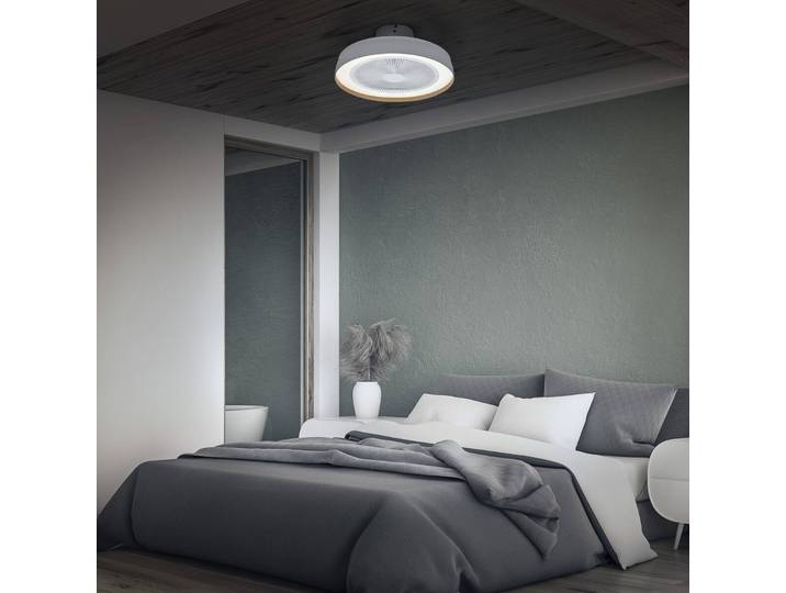 OSRAM LED-Deckenventilator ENCAPSULATE, Ø 48 cm, weiß, CCT dimmbar, weiß / opal, für Wohn- / Esszimmer, Kunststoff, Modern