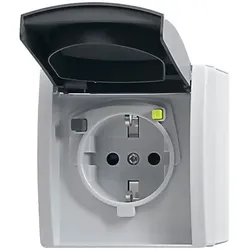 Busch-Jaeger FI-SCHUKOMAT Einsatz grau AP IP44 3120 EWB-53