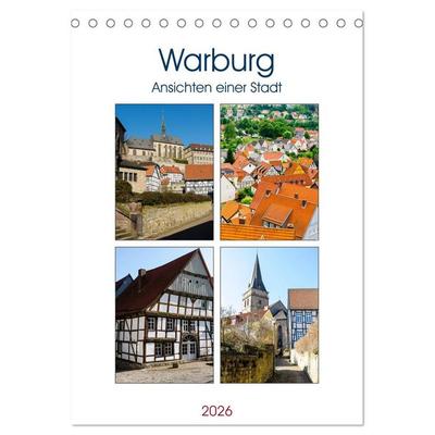 Warburg - Ansichten einer Stadt (Tischkalender 2026 DIN A5 hoch), CALVENDO Monatskalender