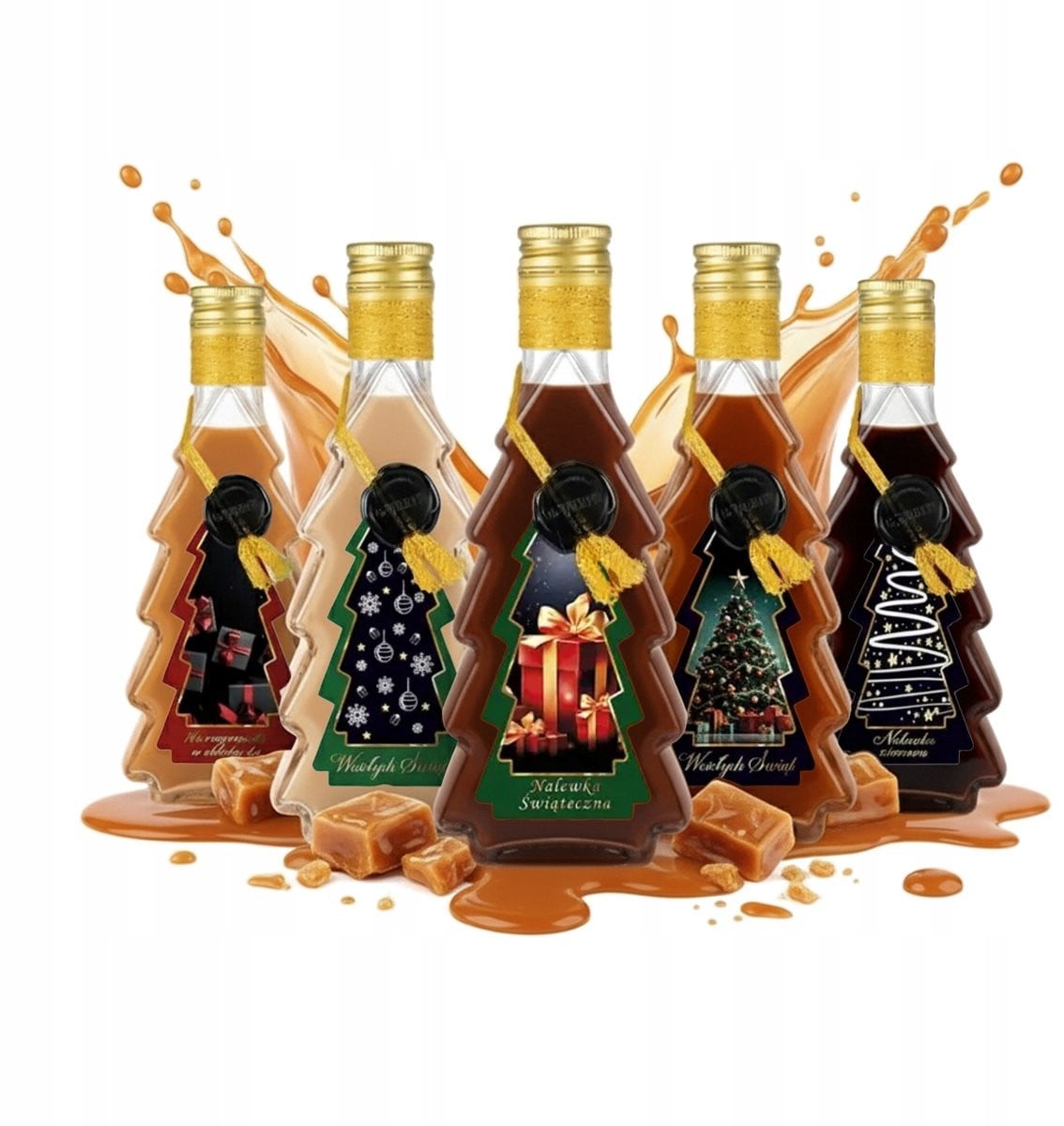 Bimberek Decoratieve Fles Kerstboom 250ml