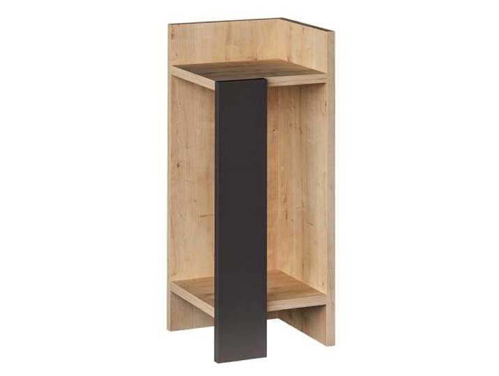 Woody Fashion Nachttisch Eiche Anthrazit 18mm Dicke