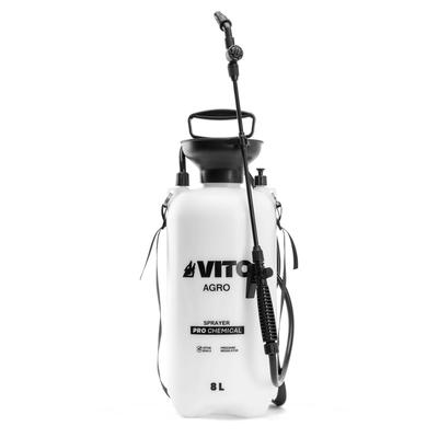 Gartenspritze 8L Ätzende Produkte, Alkalien Druckregler 4 Düsen VITO