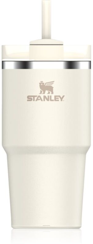Stanley Quencher H2.O FlowState™ Tumbler Edelstahlbecher mit Trinkhalm klein Cream 2.0 1 St.