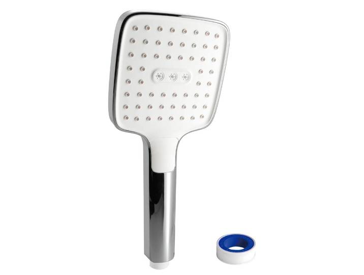 Handbrause XXL mit 3 Strahlarten und Antikalk-Funktion
