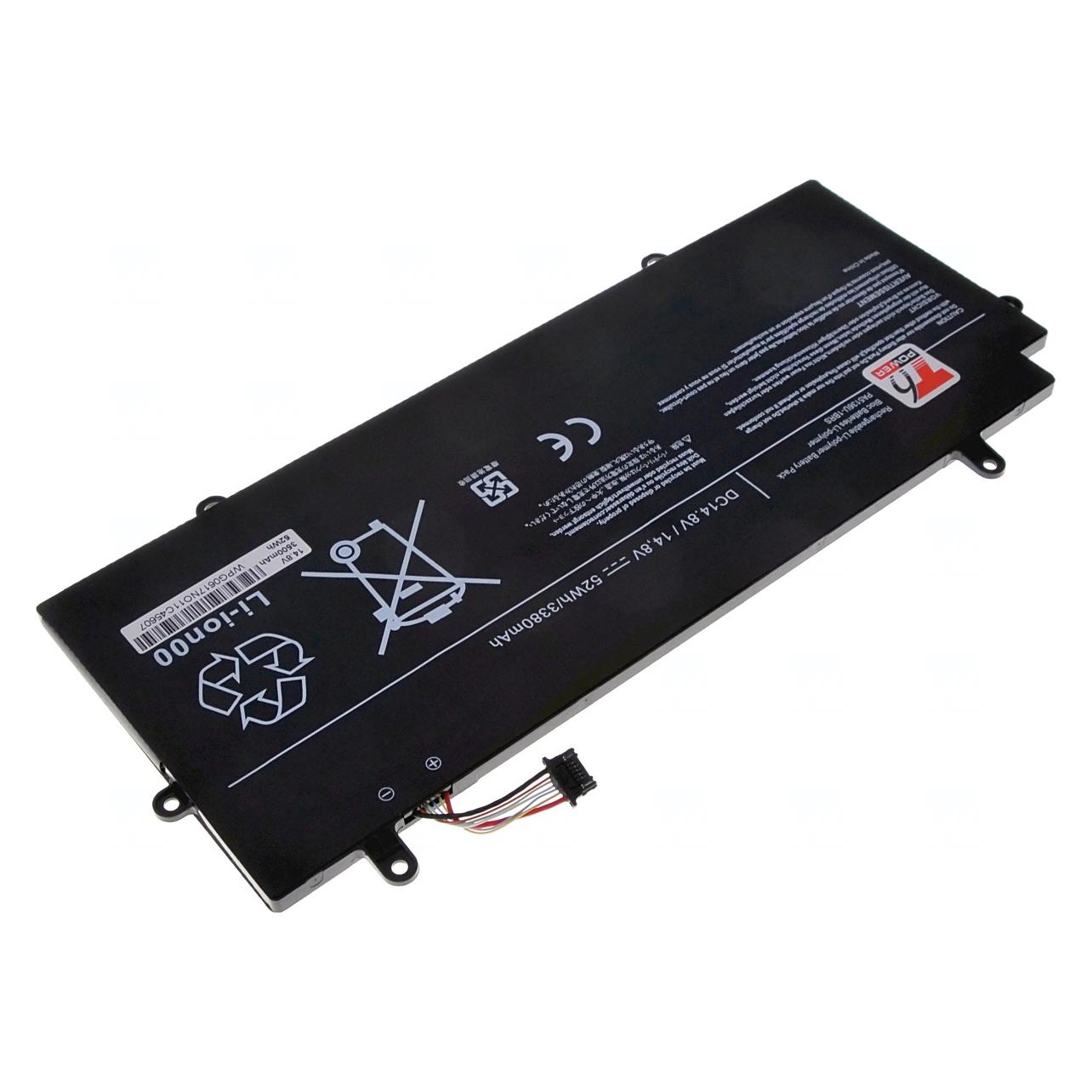 T6 Power Baterie Toshiba Portege Z30-A, Z30-B, Z30T-A, Z30T-B, Z30-C,,, 4cell, Li-pol (4 Zellen, 3380 mAh) (NBTS0111)