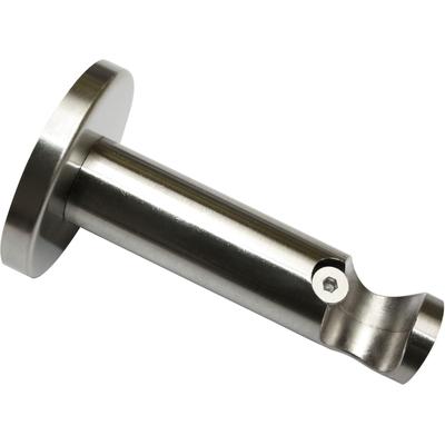 Träger GARDINIA "Memphis", silber (edelstahlfarben), Gardinenstangenhalterungen, Serie Einzelprogramm Memphis Ø 16 mm