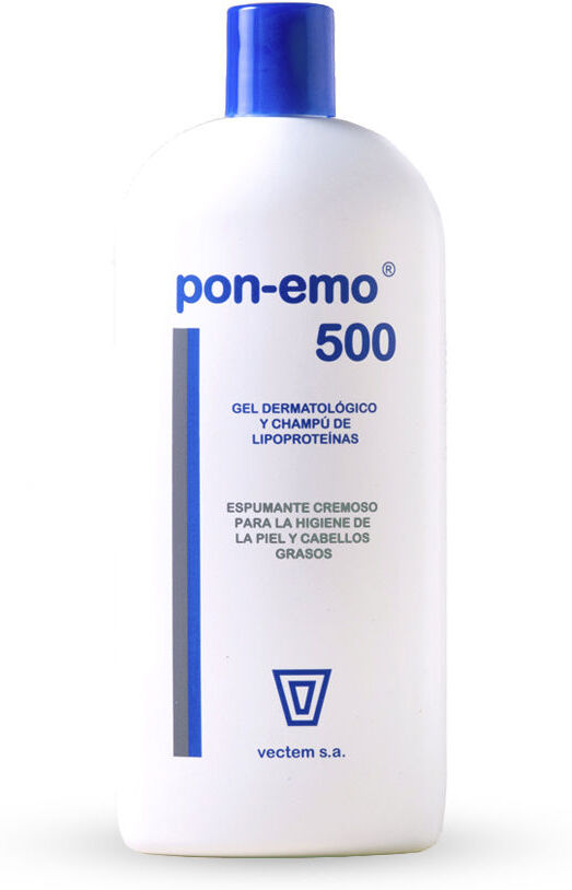 PON-EMO 500 gel dermatológico y champú de proteínas 500 ml