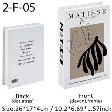 Uplift Essentials Matisse & Bauhaus Decorative Books High Definition Literary Architectural Sculpture style 1 decorative (not Storage)