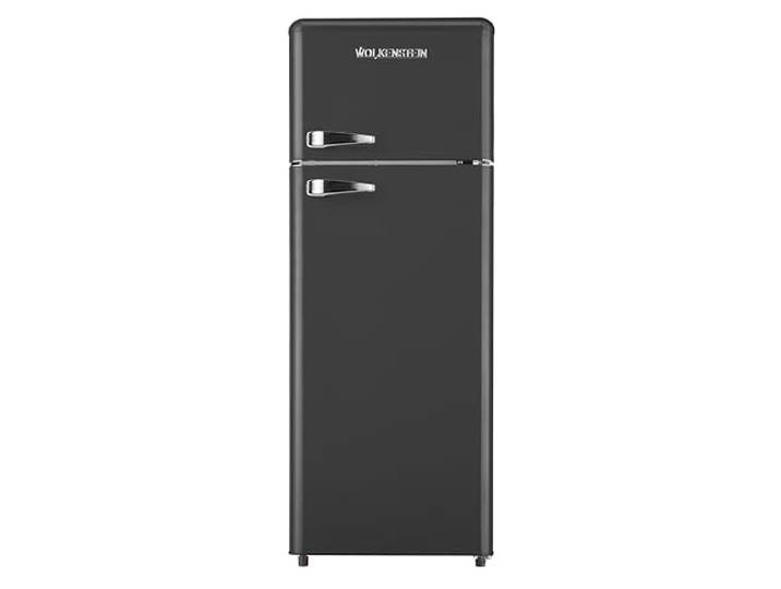 Wolkenstein GK212.4RT B Kühl-Gefrier-Kombination schwarz 211l Retro Kühlschrank Vintage Kühlgefrierkombi Gefrierfach freistehend leise