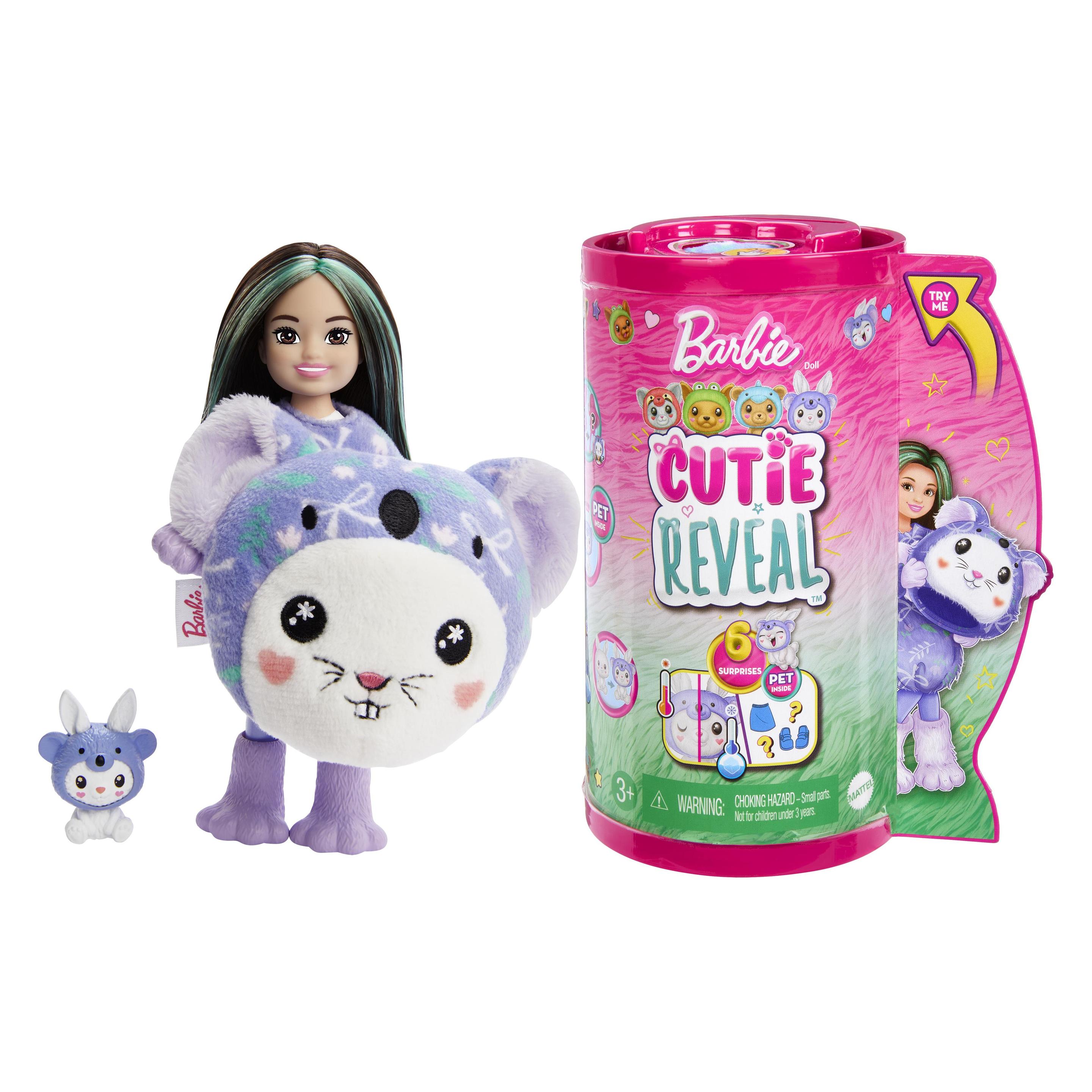 Barbie Cutie Reveal Chelsea Costume Cuties Series - Bunny in Koala (HRK31)