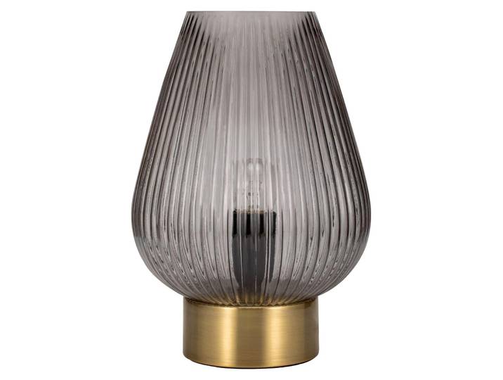 Pauleen Crystal Gloom lampe de table max40W E27 verre fumé/laiton 230V verre