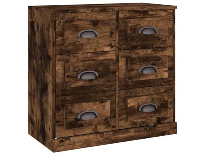 HGFDVCMR Sideboard Räuchereiche 70x35,5x67,5 cm Holzwerkstoff Kommode Kompakte Anrichte in Räuchereiche-Optik mit viel Stauraum für Wohnzimmer, Schlafzimmer oder Flur. Stabil und pflegeleicht.