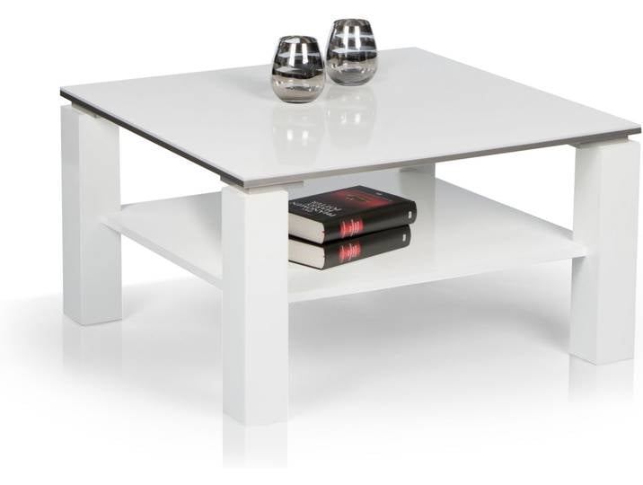 RABEA Couchtisch, Material Dekorspanplatte, weiss Hochglanz