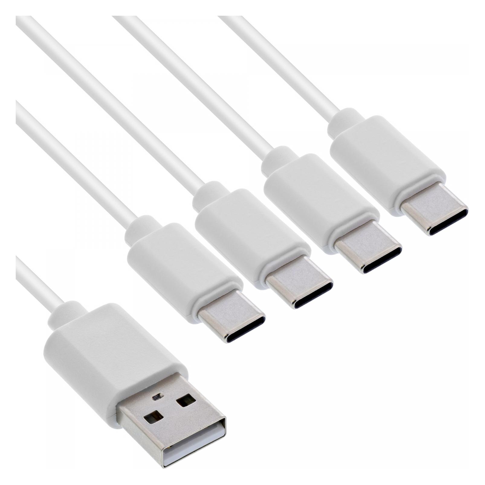 InLine USB 4in1 Y-Ladekabel (0.50 m, USB 2.0, 25 W) (35146W)