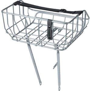 Basil Fahrrad-Gepäckträger Portland, 26-28 Zoll, vorne, universell, Gepäckplattform mit Spanngurt, bis 10 kg